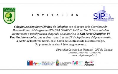 XXII Fería Científica Colegio Los Nogales